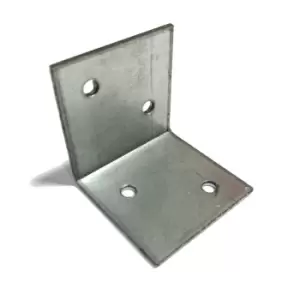 Image of Moderix Angle Corner Bracket Metal Wide Zinc Plated Repair Brace Strong - Size 4