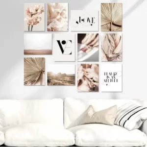 Image of 12MDF13 Multicolor Decorative MDF Painting (12 Pieces)