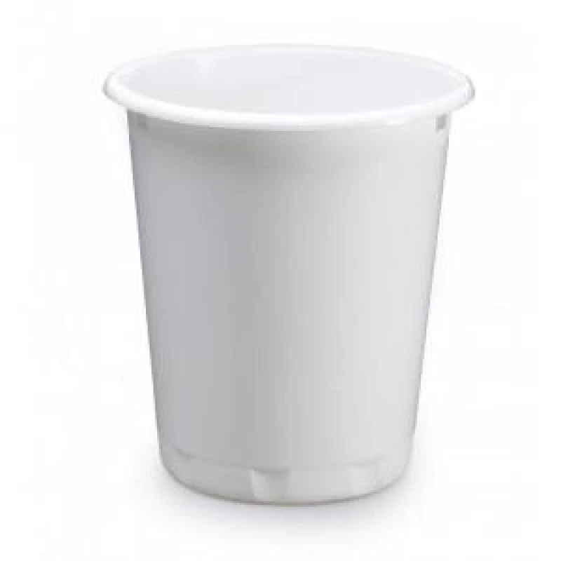 Image of Durable Plastic Recycling Waste Paper Bin - 13 Litre - White DRBE1701572010