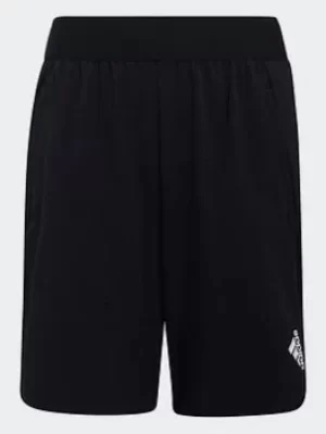 Image of adidas Designed For Sport Aeroready Training Shorts, Black, Size 11-12 Years