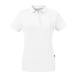 Image of Russell Womens/Ladies Pure Organic Polo (M) (White)