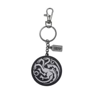 Image of Game of Thrones Targaryen Metal Logo Keyring