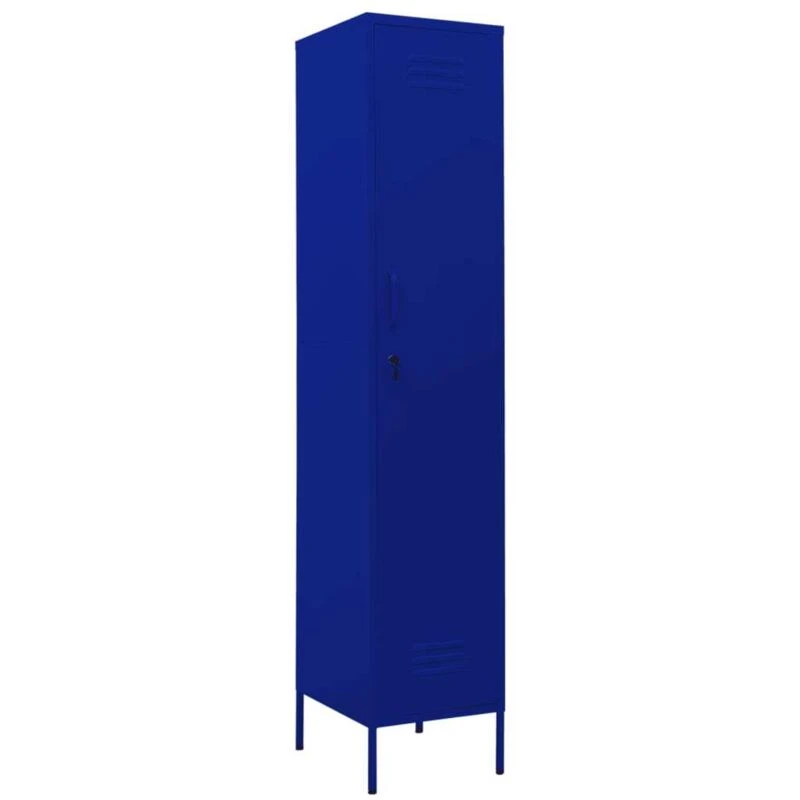 Image of VIDAXL Locker Cabinet Navy Blue 35x46x180cm Steel Vidaxl 8720286565650