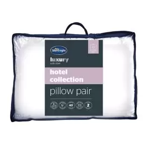 Image of Silentnight Luxury Hotel Medium Hypoallergenic Pillow, Pair Of 2 White