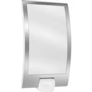 Image of Steinel L 22 S 009816 Outdoor wall light (+ motion detector) Energy-saving bulb, LED (monochrome) E-27 60 W Stainless steel