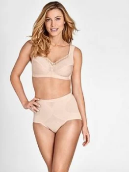 Image of Miss Mary of Sweden Miss Mary Of Sweden Diamond Non Wired Cotton Bra With Cumfort Straps, Beige, Size 50B, Women
