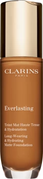 Image of Clarins Everlasting Long-Wearing & Hydrating Matte Foundation 30ml 118.5N - Chocolate
