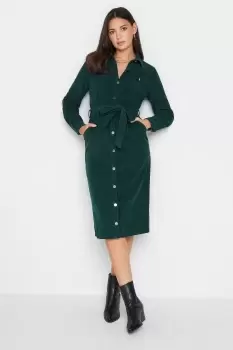 Image of Tall Cord Button Down Midi Dress