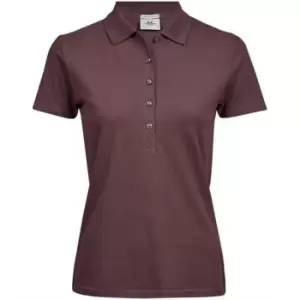 Image of Tee Jays Womens/Ladies Luxury Stretch Polo Shirt (M) (Grape)