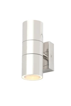 Image of Forum Lighting Leto Up/Down Wall Light Polished Steel - ZN-20941-POLSST