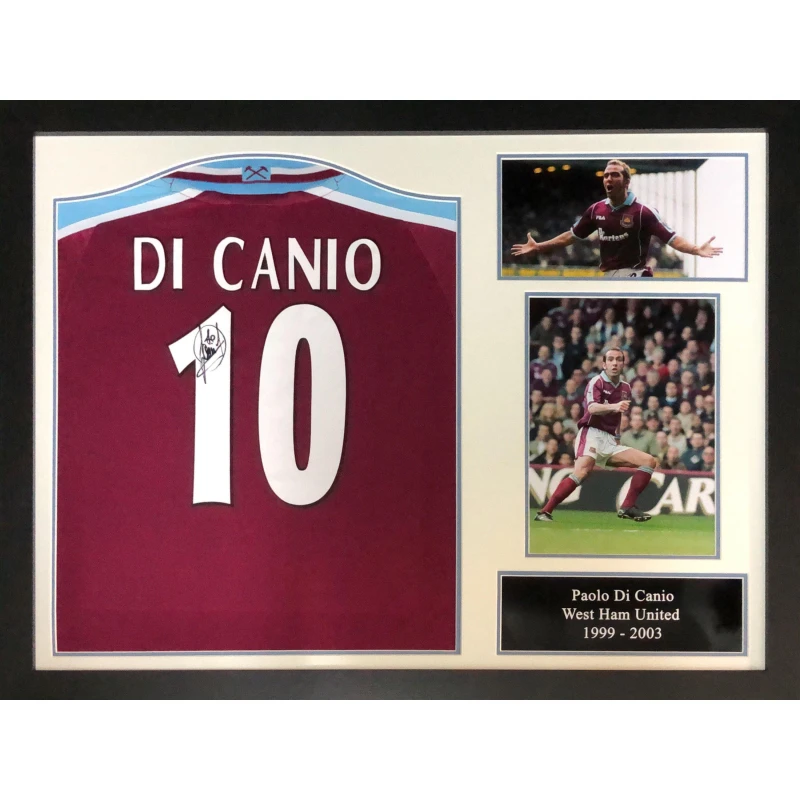 Image of AllStarSignings Ltd Paolo Di Canio signed & framed West Ham United shi Claret unisex One Size