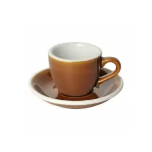 Image of Loveramics - Espresso cup with a saucer Egg Caramel, 80 ml