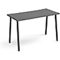 Image of Rectangular A-frame Desk Onyx Grey Wood/Metal A-Frame Legs Charcoal Sparta 1200 x 600 x 730mm
