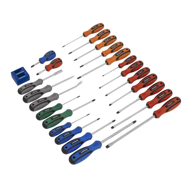 Image of Genuine SEALEY S0617 Soft Grip Screwdriver Set 24pc