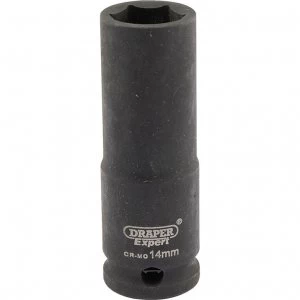 Image of Draper Expert 3/8" Drive Hi Torq Deep Hexagon Impact Socket Metric 3/8" 14mm