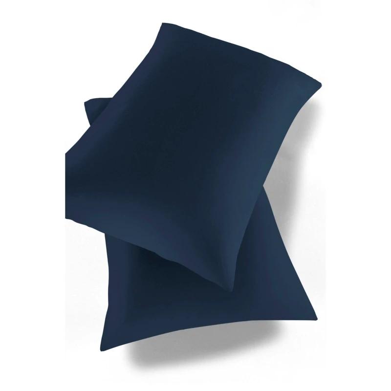 Image of Homelife Non Iron Plain Dyed Housewife Pillowcase - Blue Blue One Size