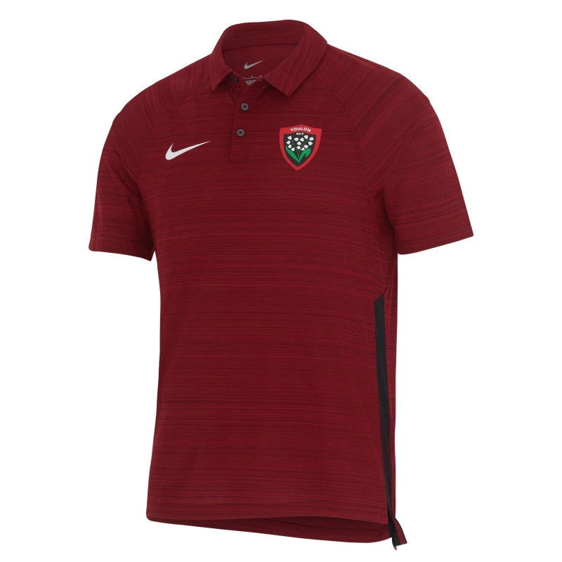 Image of Nike RC Toulon Training Polo Shirt 2024 2025 Adults - Red Red S
