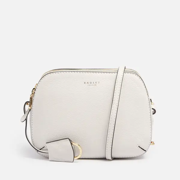 Image of Radley Womens Dukes Place Medium Ziptop Cross Body Bag - Chalk White female H6387109