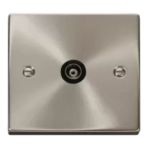 Image of Click Scolmore Deco 1 Gang Isolated Co-Axial Socket - VPSC158BK