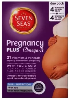 Image of Seven Seas Pregnancy Plus 21 Vitamins & Minerals + Omega-3 Duo Pack