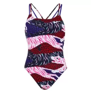 Image of Nike Spiderback Swimsuit Womens - White