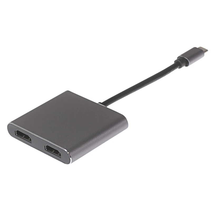 Image of Nikkai USB-C Multiport Hub to 2x HDMI 4K@60Hz Ultra HD MST/ USB-C PD /