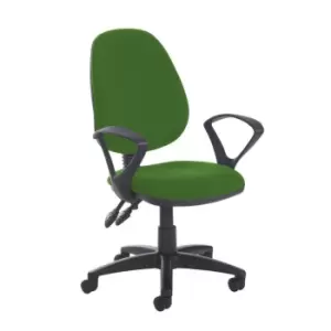 Image of Dams MTO Jota High Back PCB Operator Chair with Fixed Arms - Madura Green