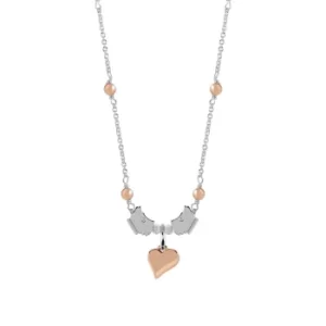Image of Radley Ladies Rose Gold and Silver Plated Charm Necklace