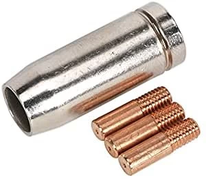 Image of Genuine SEALEY MIG953 Conical yeszzle x 1 Contact Tip 0.6mm x 3 TB14