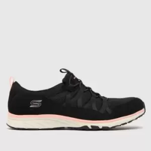 Image of SKECHERS Black & White Gratis Sport Trainers