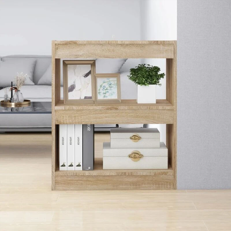 Image of VIDAXL Book Cabinet/Room Divider Sonoma Oak 60x30x72cm Vidaxl 8720286843185