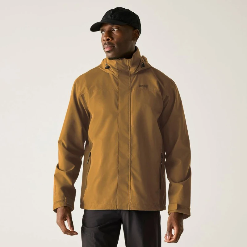 Image of Regatta Mens Matt II Waterproof Shell in Mustard Size: Medium Mustard Male M