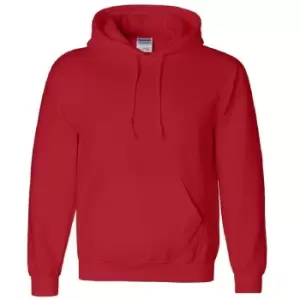 Image of Gildan Heavyweight DryBlend Adult Unisex Hooded Sweatshirt Top / Hoodie (13 Colours) (S) (Red)