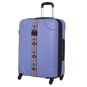 Image of IT Luggage IT 4 Wheel ABS Emboss Medium Bleached Denim Suitcase