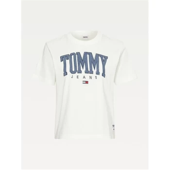 Image of Tommy Jeans Collegiate T Shirt - IVORY SILK