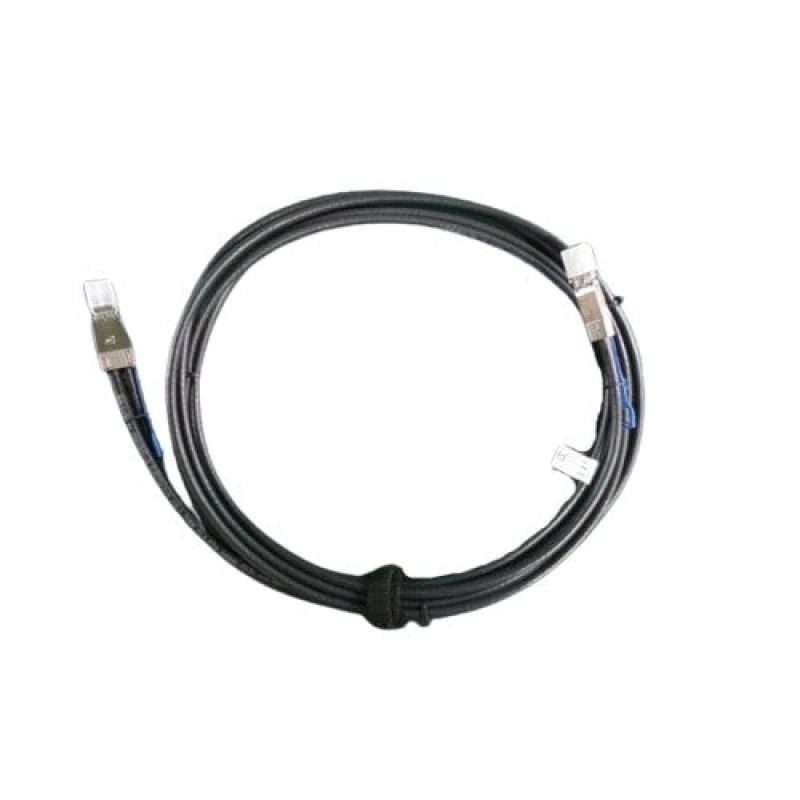 Image of Dell DELL 470-ABDR Serial Attached SCSI (SAS) cable 2m 12 Gbit/s Black, Metallic 470-ABDR
