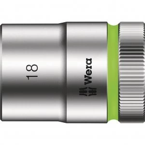 Image of Wera 8790 HMC Zyklop 1/2" Drive Hexagon Socket Metric 1/2" 18mm