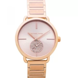 Image of Portia Quartz Rose Gold Tone Dial Ladies Watch