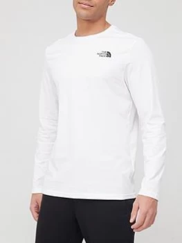 Image of The North Face Long Sleeve Easy T-Shirt - White