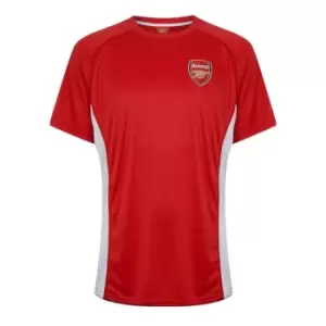 Image of Source Lab Lab Arsenal FC Poly T-Shirt Mens - Red