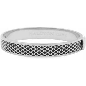 Image of Ladies Halcyon Days Silver Plated Salamander Bangle HBSAL0210P