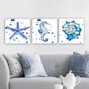 Image of P61680741231 Multicolor Decorative Canvas Painting (3 Pieces)