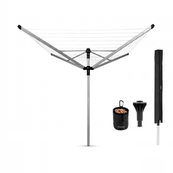 Image of Brabantia Lift-O-Matic Advance 60m Rotary Airer with Cover and Peg Bag
