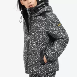 Image of Barbour International Pavilion Printed Quilted Shell Jacket - UK 14