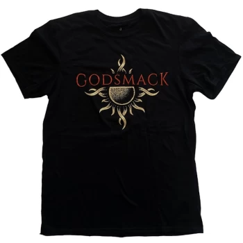 Image of Godsmack - Sun Logo Unisex Large T-Shirt - Black