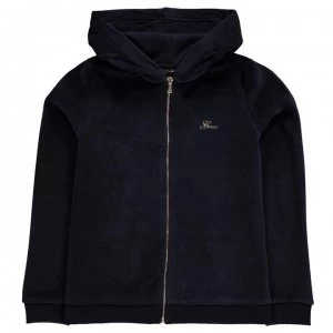 Image of Guess Girls Logo Zip Hoodie - Deck Blue DEKB