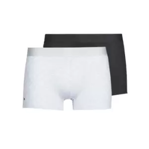Image of Lacoste Pack Of 2 Pique Trunks L.12.12 Size 6 - XL Black / Grey Chine