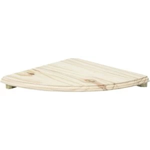 Image of Wickes Pine Corner Shelf Kit - 300mm