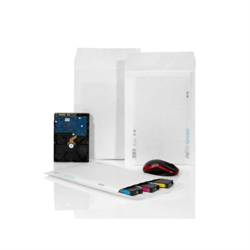 Image of AirPro Green Paper Bubble Mailers 20K 350 x 470mm White PK100 - 12295