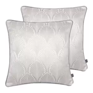 Image of Prestigious Textiles Boudoir Twin Pack Polyester Filled Cushions Alabaster